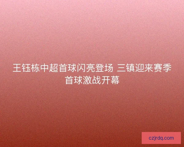 王钰栋中超首球闪亮登场 三镇迎来赛季首球激战开幕